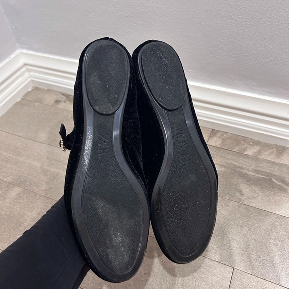 Zara ballerina flats velvet - Picture 2 of 5